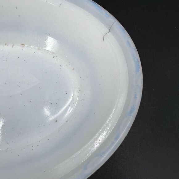 Antique Milk Glass Large Nesting Chicken Hen on Basket Covered Dish - Picture 9 of 13